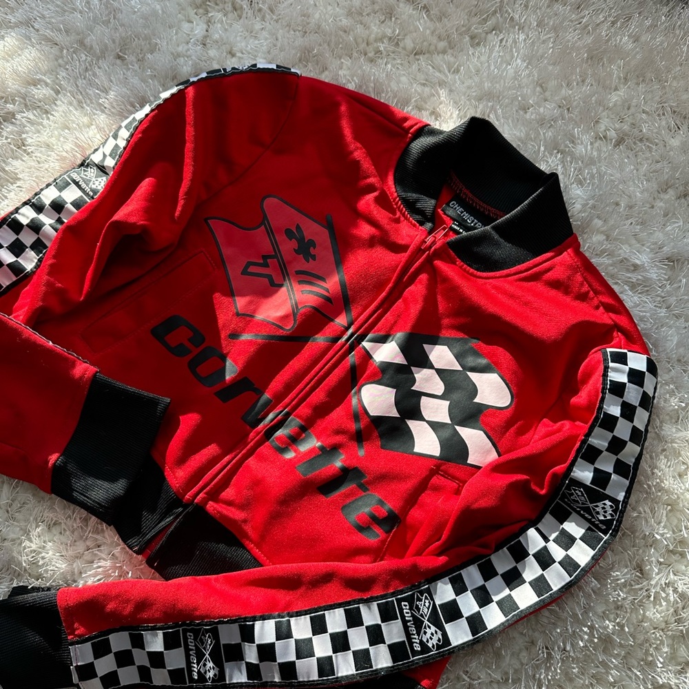 Red Corvette cropped jacket. Size S.